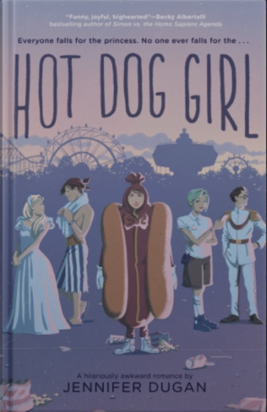 The cover of Hot Dog Girl by Jennifer Dugan.